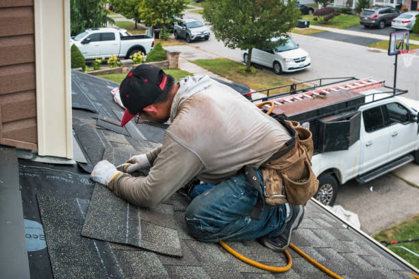 Professional Roofing technician working in Moultonborough, NH